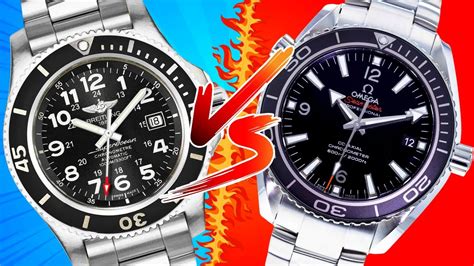 omega planet ocean vs breitling superocean heritage|breitling superocean 42 rubber strap.